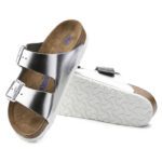 Birkenstock Arizona Soft Footbed, Silver - Image 2
