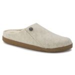 Birkenstock Zermatt Shearling Wool Felt Παντόφλα, Ecru