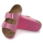 Birkenstock Arizona Narrow Fit Παντόφλα, Patent Candy Pink - Image 2