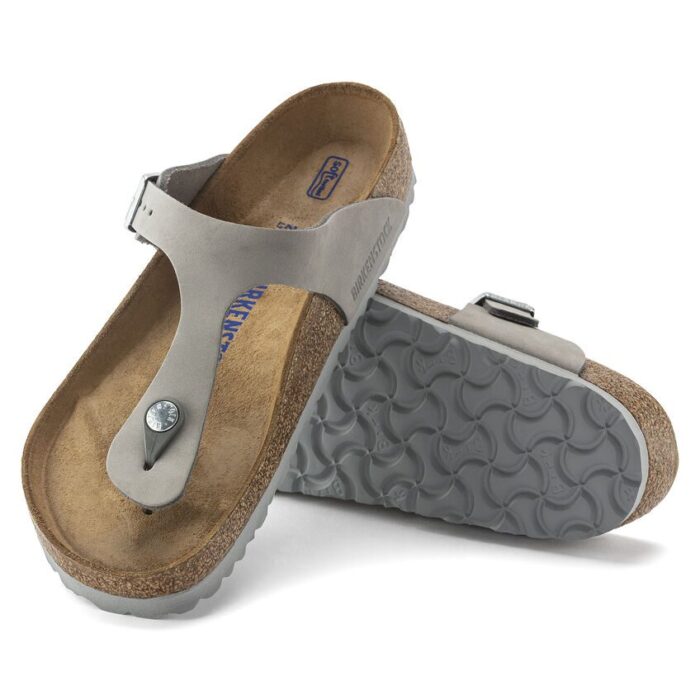 Birkenstock Gizeh Soft Narrow Fit, Dove Grey - Image 2