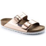 Birkenstock Arizona Soft Footbed, Metallic Copper