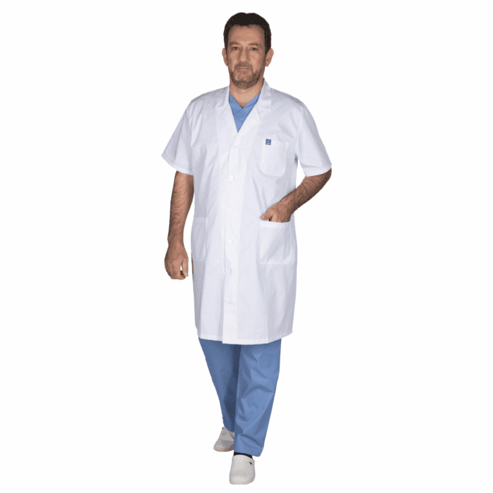 iatriki-podia-andriki-konto-maniki-1.png Ιατρική Ποδιά Ανδρική Alezi – Κοντό μανίκι - Image 1