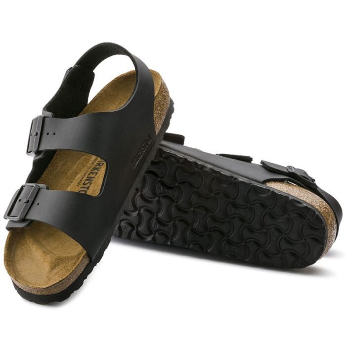 Birkenstock Milano Narrow Πέδιλο, Μαύρο - Καφέ - Image 2