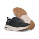 "Paredes" Δερμάτινα Ultra light ( εξαιρετκά ελαφριά ) Ανδρικά Casual Sneakers Caibe Μπλε Σκούρο CP 26150 - Image 4