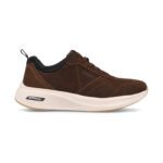 "Paredes" Ανδρικά Δερμάτινα (ultra light) Εξαιρετικά ελαφριά Casual Sneakers σκούρο καφέ CP 26150 - Image 2