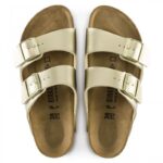 Birkenstock Arizona Narrow Fit Παντόφλα, Gold - Image 2
