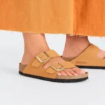 Birkenstock Arizona Nubuk Leather Burnt Orange