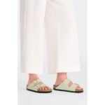 Birkenstock Arizona Faded Lime Nubuck Leather - Image 3