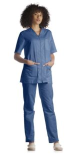 Ιατρική Στολή Unisex με φερμουάρ από 100% βαμβάκι - Image 2