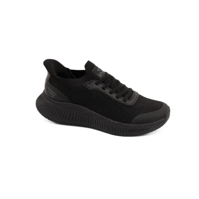 “Level” Γυναικείο Αθλητικό Sneaker Μαύρο ‘Slip-On' 3209 - Image 1